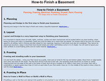 Tablet Screenshot of basements101.com